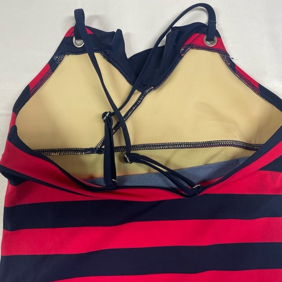 Lands End tankini, bright pink and navy. Light padding built it, very nice! - Picture 2 of 3